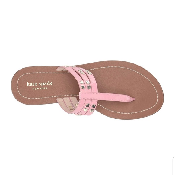 SOLD Kate Spade Carol Pink Flat Sandals - Picture 2 of 8